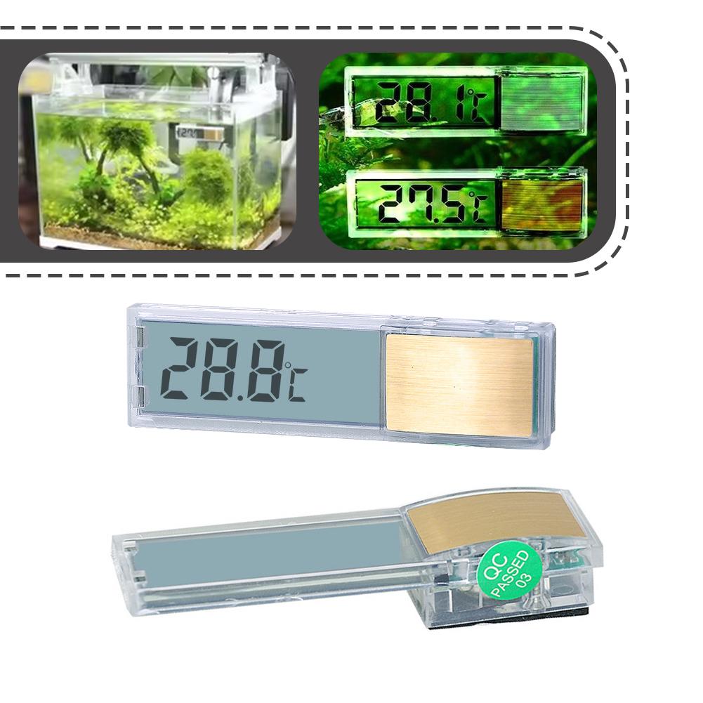 Planted Aquarium Temperature - Termómetro de acuario electrónico LCD Digital,