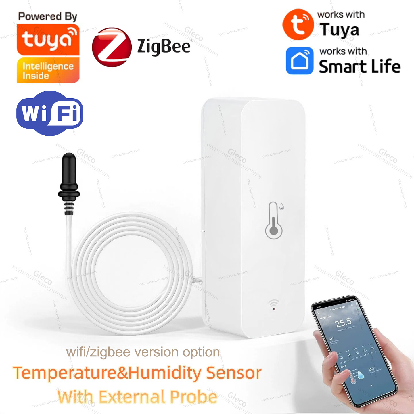 Planted Aquarium Temperature - Sensor de Temperatura y Humedad Tuya