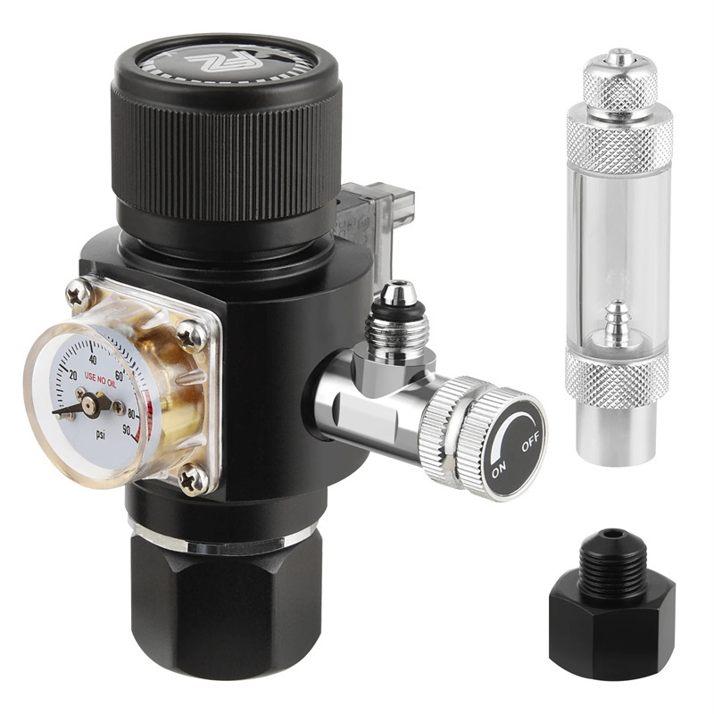 Co2 Regulator Dual Stage - Fzone-miniregulador de Co2 de doble etapa