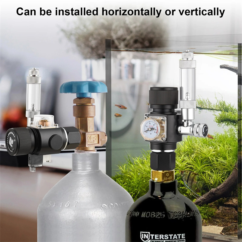 Co2 Regulator Dual Stage - Fzone-miniregulador de Co2 de doble etapa