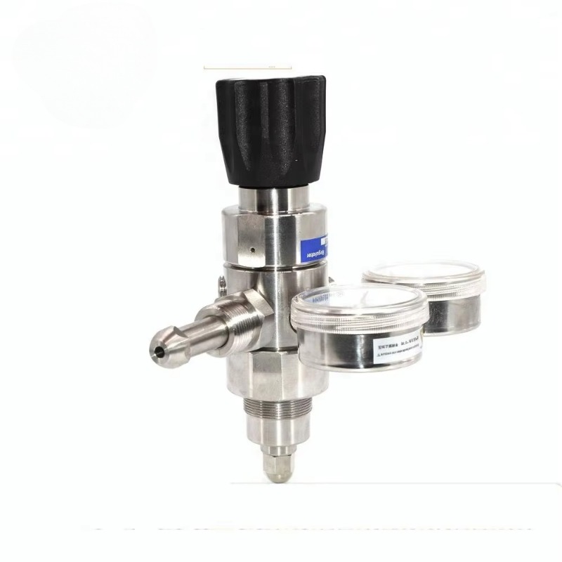 Co2 Regulator Dual Stage - Regulador de presión de gas CO2