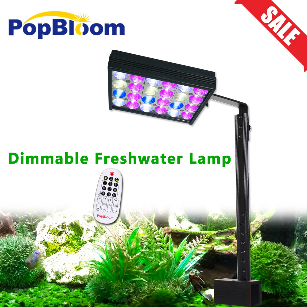 Planted Aquarium Freshwater - PopBloom-Iluminación LED con temporizador para acuario,