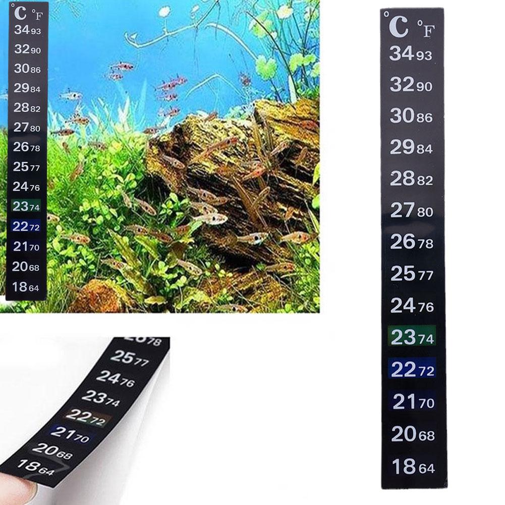 Planted Aquarium Temperature - Termómetro Digital adhesivo para acuario, tira