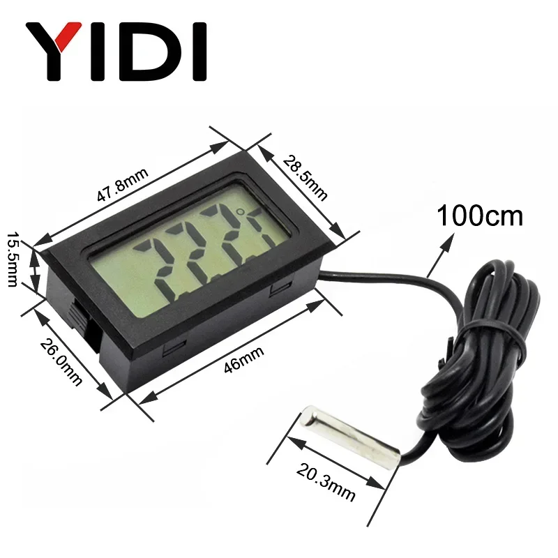 Mini termómetro Digital LCD, h - Planted Aquarium Temperature reseña y precio