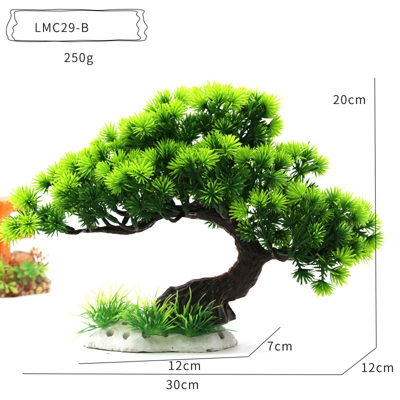Plantas Acuáticas de Plástico, - Planted Aquarium With Rocks reseña y precio