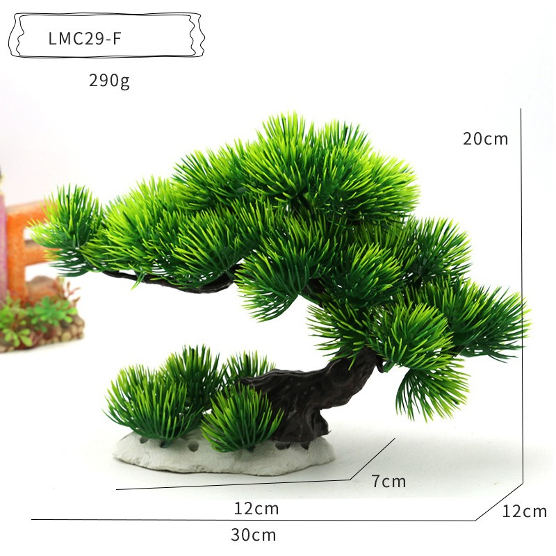 Plantas Acuáticas de Plástico, - Planted Aquarium With Rocks reseña y precio