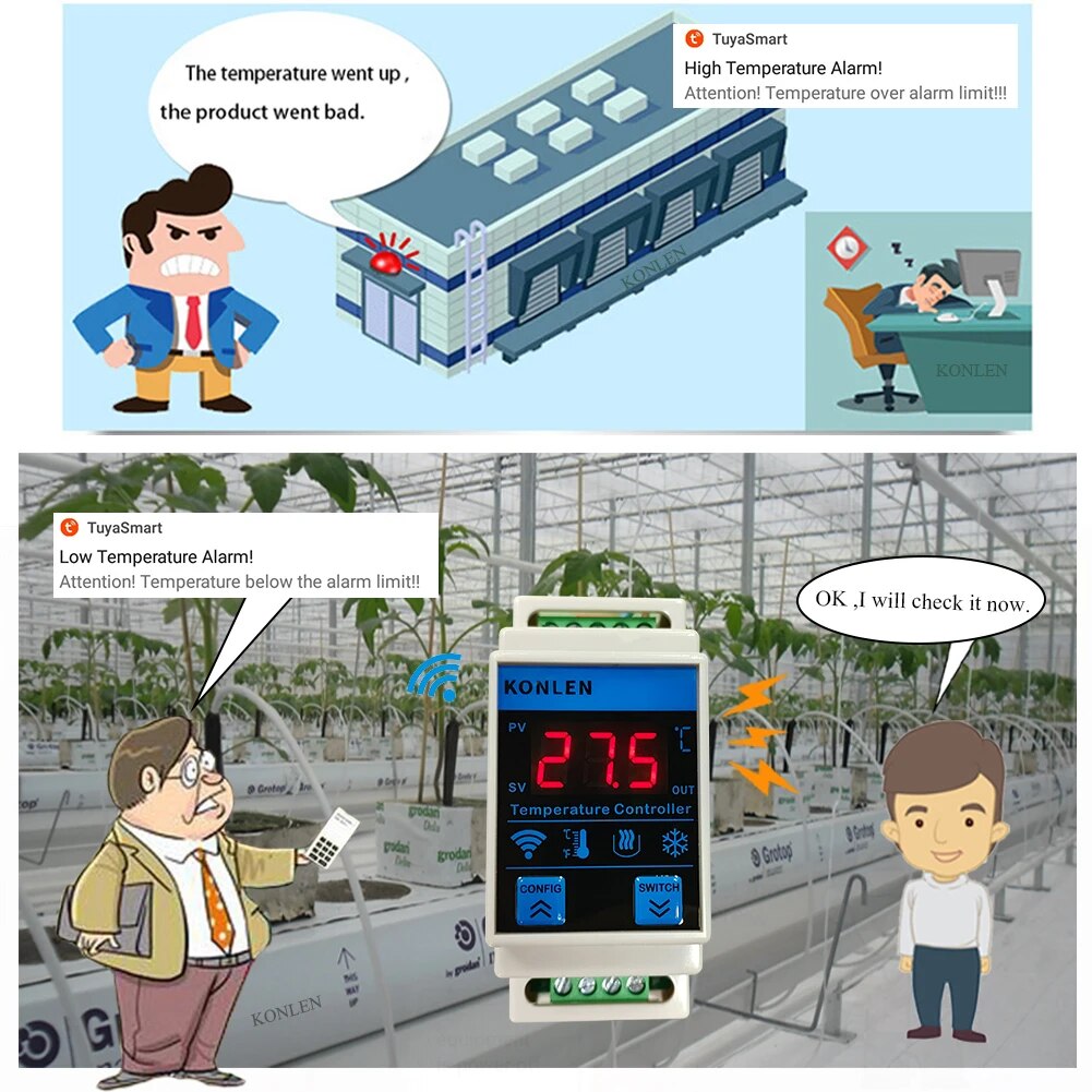 Tuya-Sensor de temperatura WIF - Planted Aquarium Temperature reseña y precio