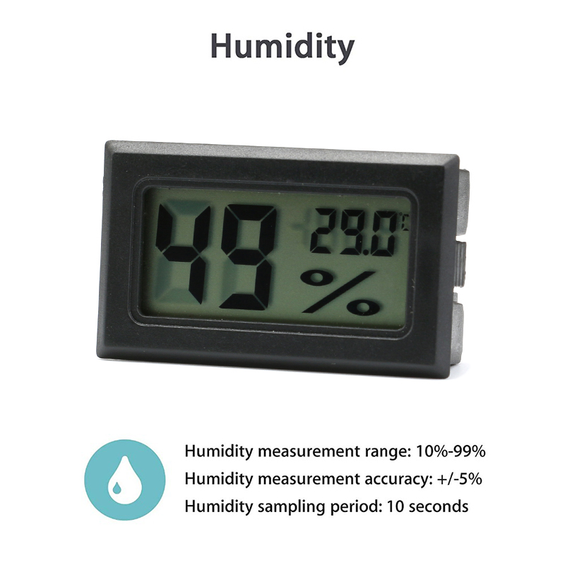Mini medidor de humedad Digita - Planted Aquarium Temperature reseña y precio