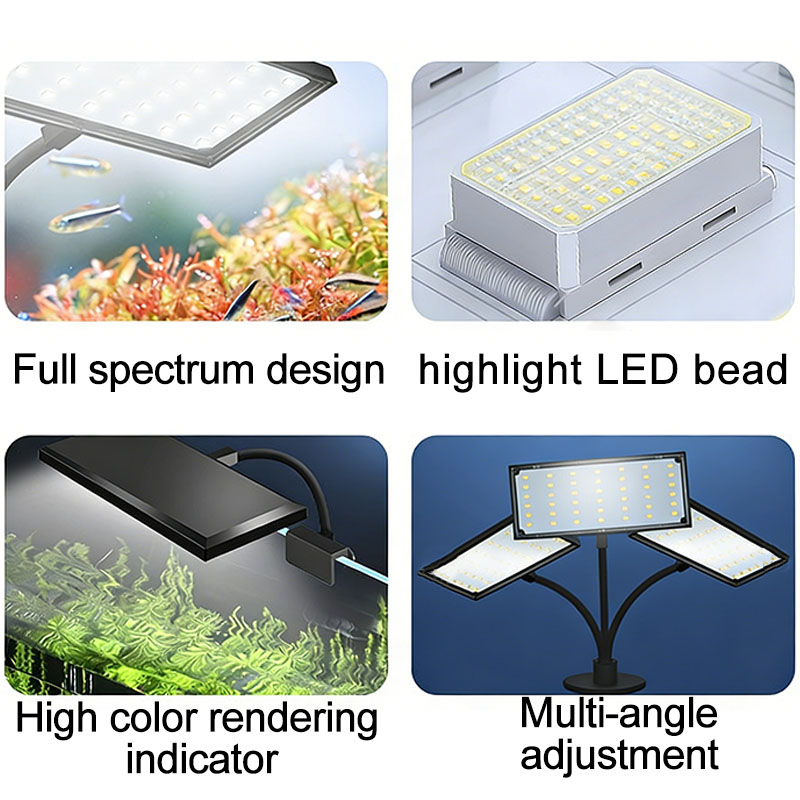 Lámpara LED de espectro comple - Aquarium Plant Light reseña y precio