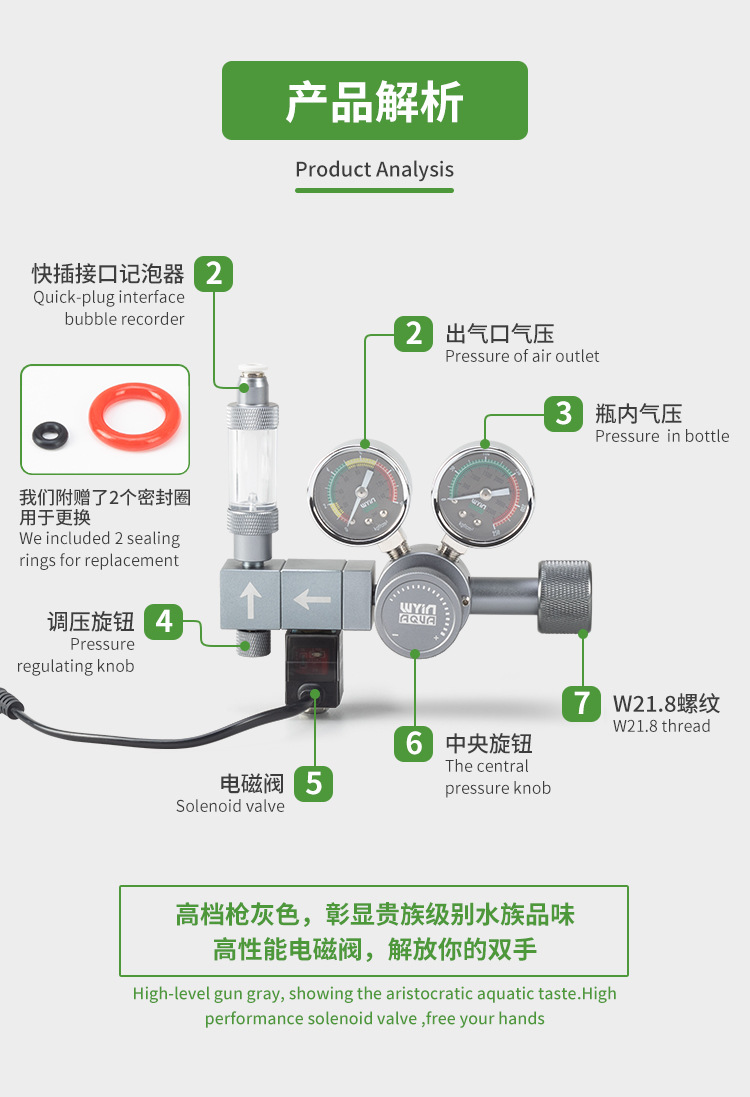 Regulador de CO2 para Acuario  - Co2 Regulator Dual Stage reseña y precio