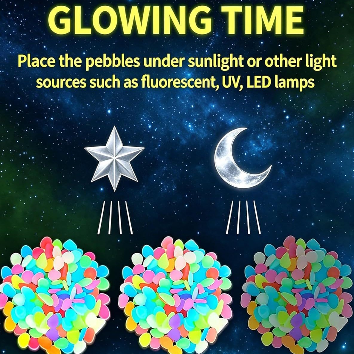 Piedras luminosas coloridas qu - Aquarium Plant Light reseña y precio
