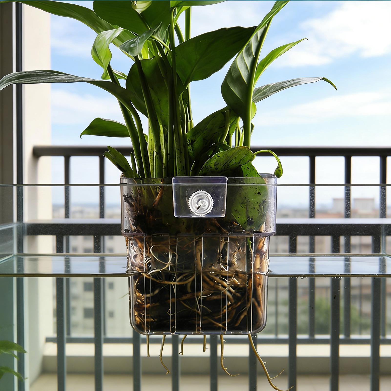 Maceta Transparente Colgante p - Aquarium Plant Rings reseña y precio