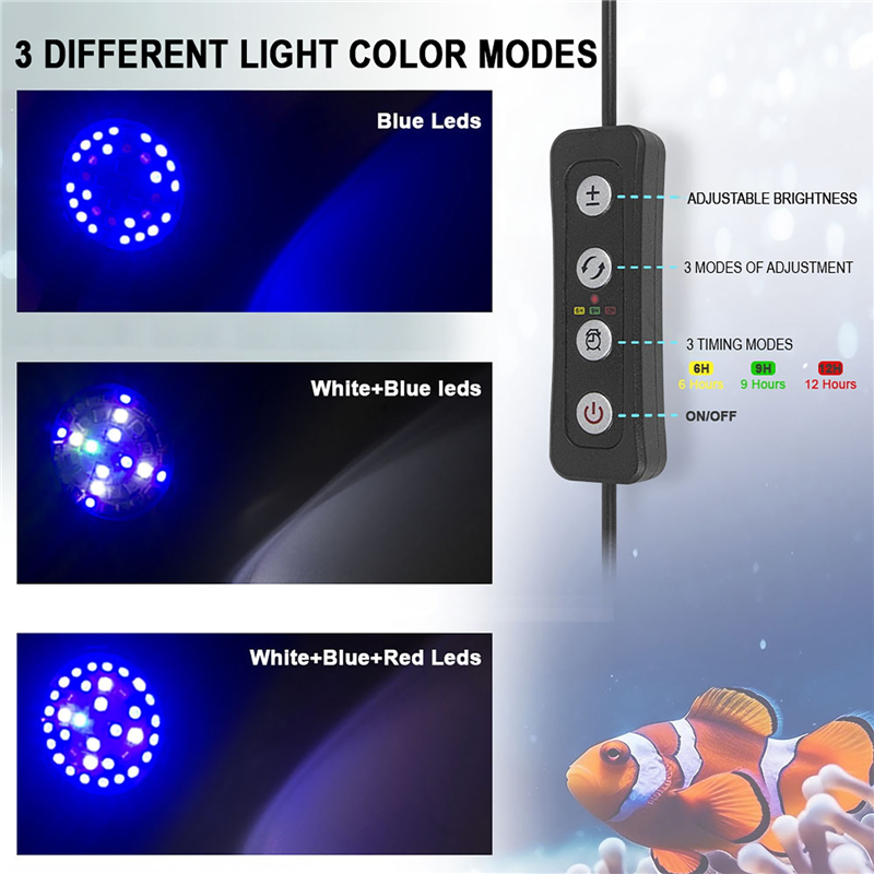 30W acuario pecera agua de mar - Aquarium Plant Light reseña y precio