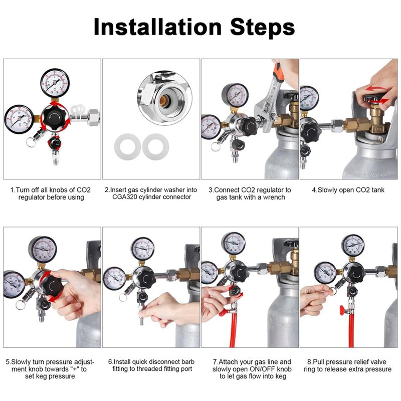 Regulador de barril A02M-CGA-3 - Co2 Regulator Dual Stage reseña y precio