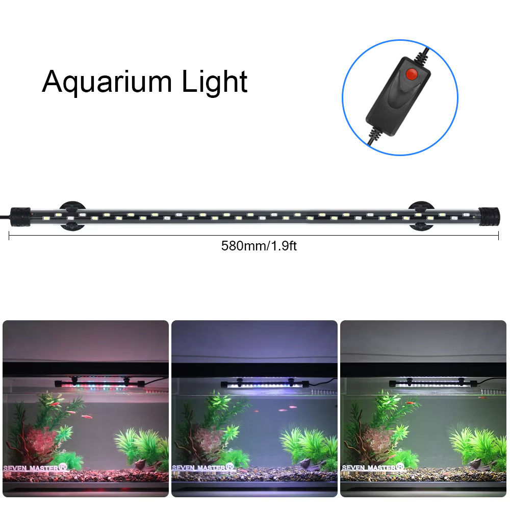 Luz LED para acuario de 58CM,  - Aquarium Plant Light reseña y precio