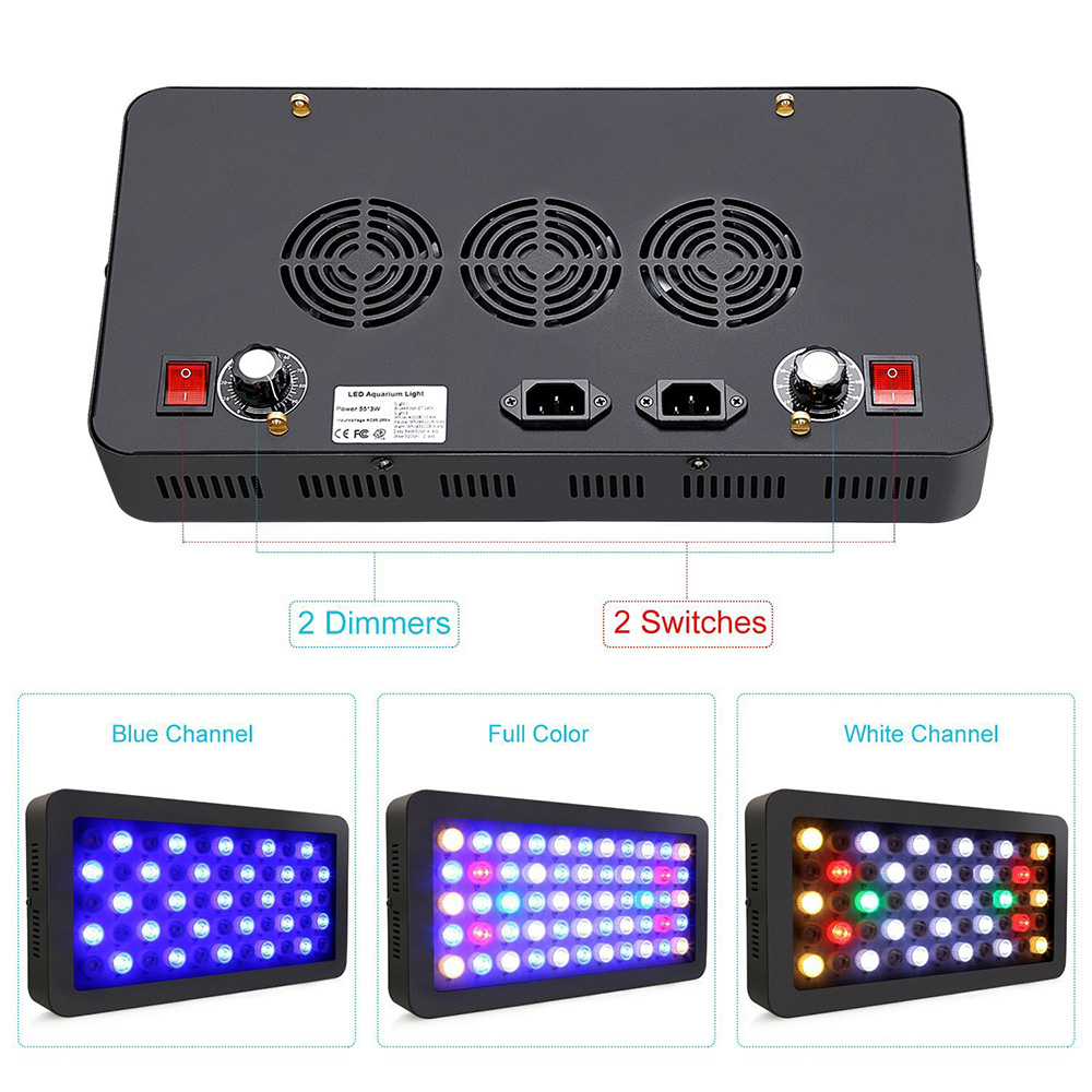 Luz LED para acuarios de 165W, - Planted Aquarium Freshwater reseña y precio