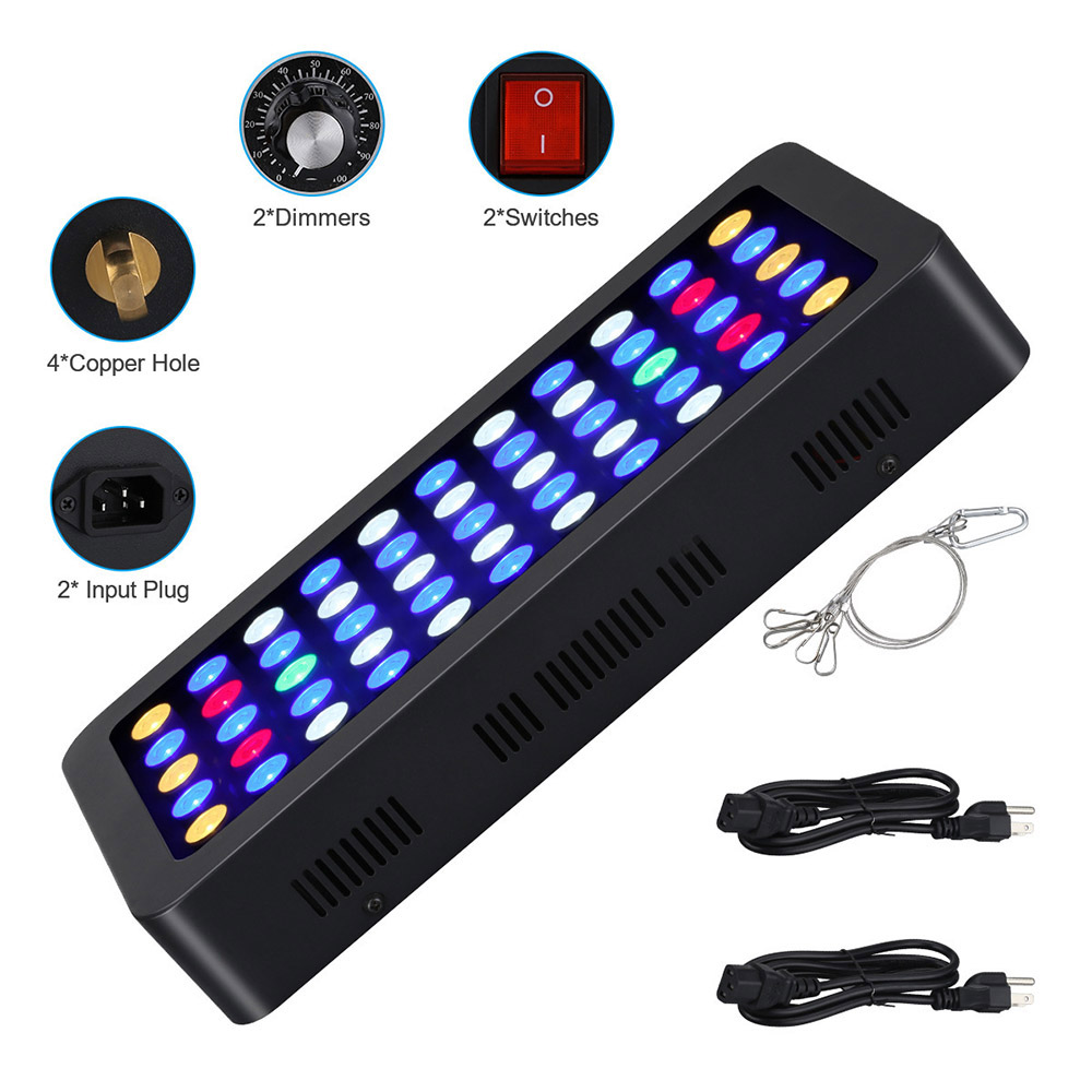 Luz LED para acuarios de 165W, - Planted Aquarium Freshwater reseña y precio
