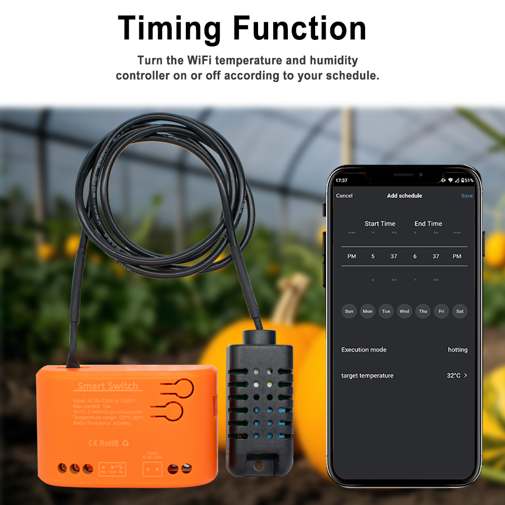 Sensor de temperatura y humeda - Planted Aquarium Temperature reseña y precio