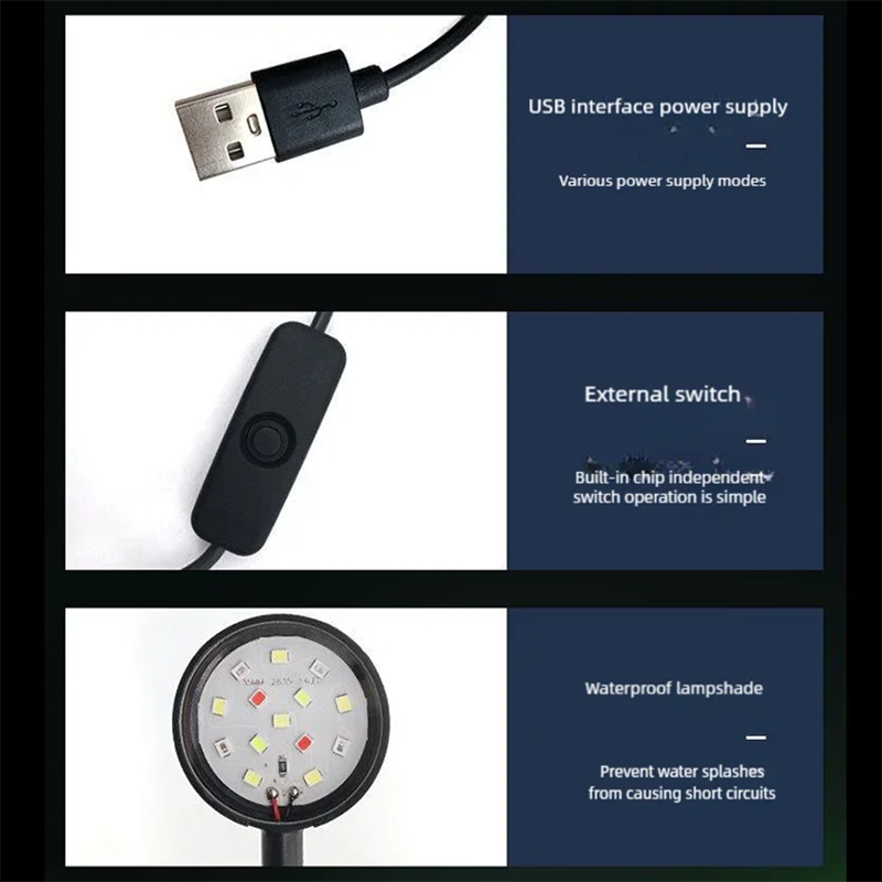 Lámpara LED USB con Clip para  - Aquarium Plant Light reseña y precio