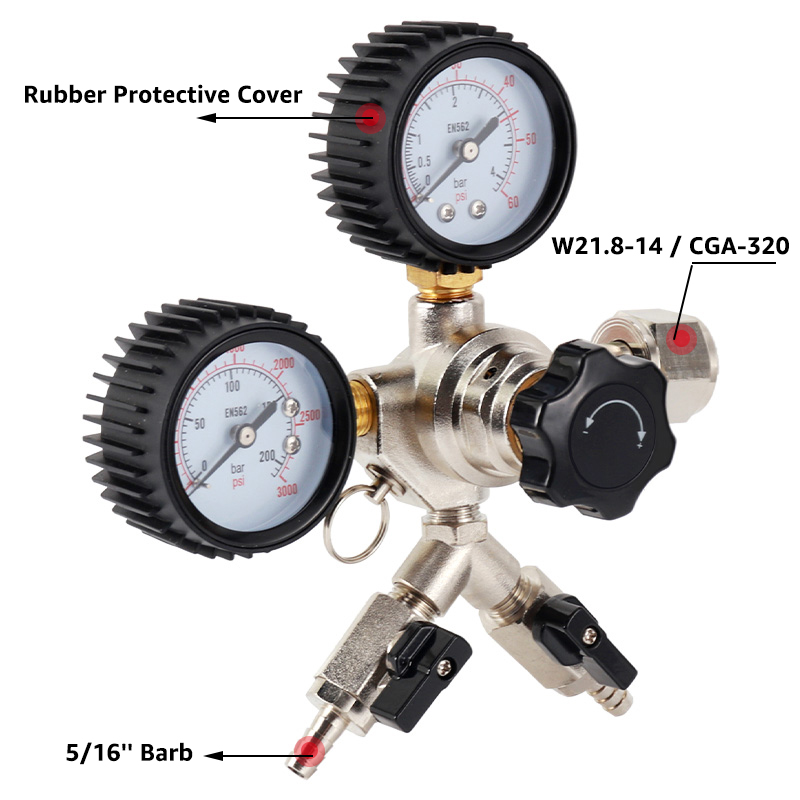 ELECQUEEN Regulador de Co2 de  - Co2 Regulator Dual Stage reseña y precio