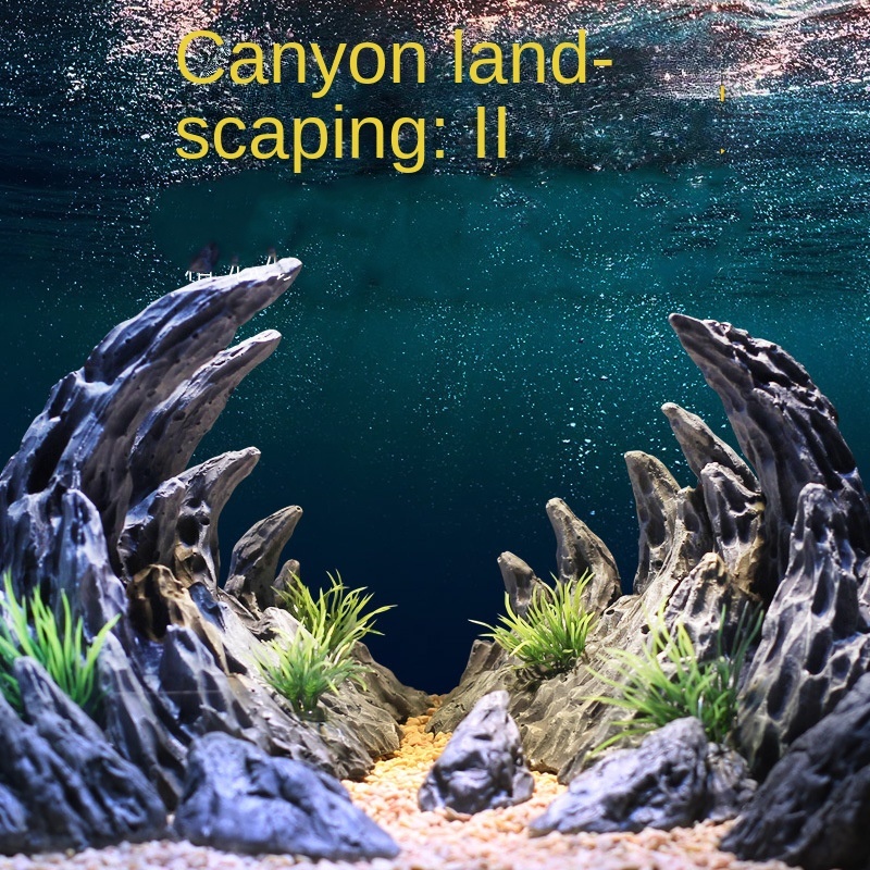 Piedras de paisajismo de cañón - Planted Aquarium With Rocks reseña y precio