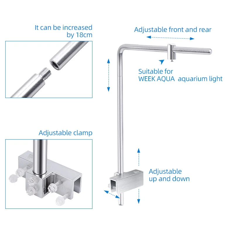 Soporte de luz Week Aqua Unive - Aquarium Plant Light reseña y precio